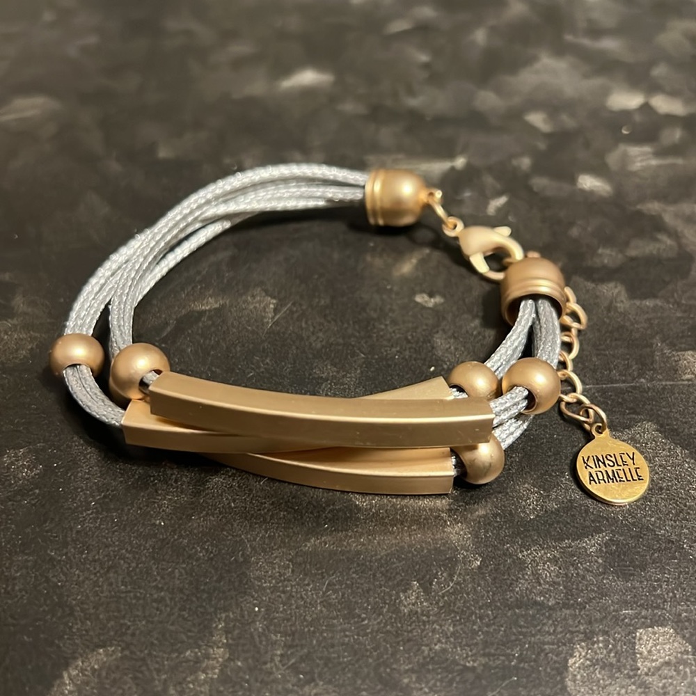 Kinsley Armelle Metallic Collection Slate Bracelet
